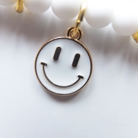 Armband Smiley - weiss